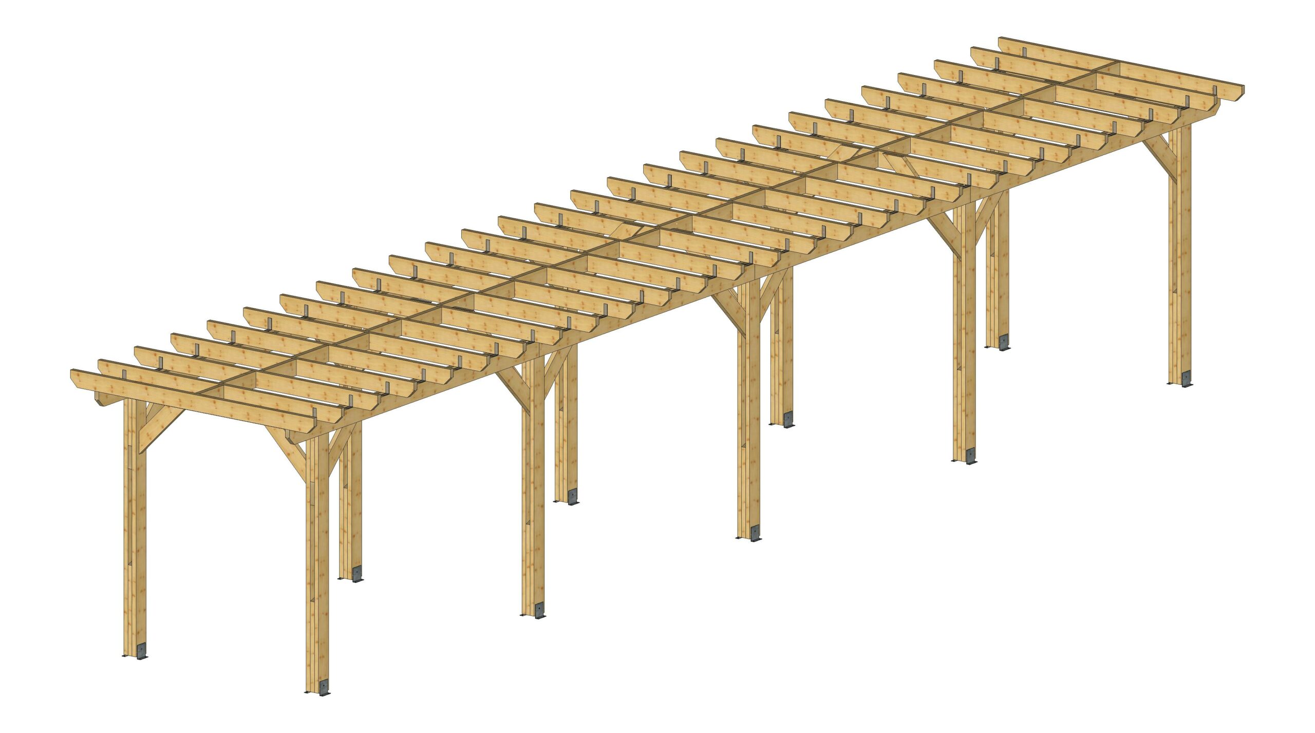 Pergola Toit plat autoporté gamme essentielle