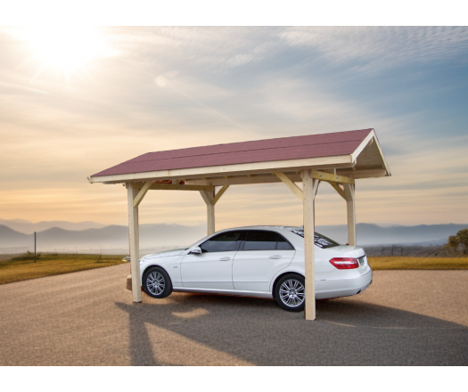 Carport Karpa, Epicéa du nord section 120 x 45mm, 3.50 x 5.00m, 17.50m²