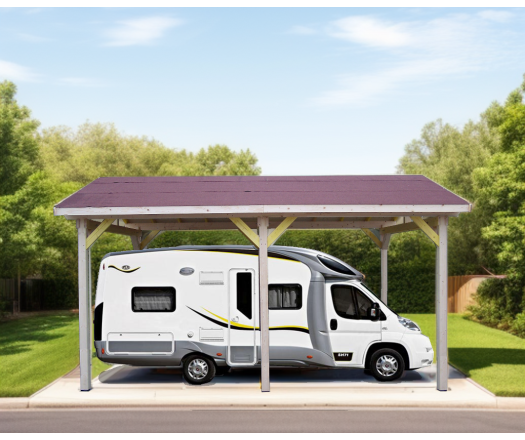 Carport Arbois, Epicéa du nord section 120 x 120, 3.50 x 6.00, 21m²