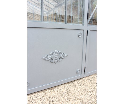 Serre Classique, aluminium sur embase 40cm, structure brun rouille, 2.75 x 3.80 m, 10.45m²