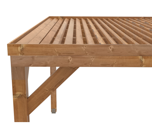 Pergola Thermauvent premium avec vantelles sur le toit, THT, 3.90 x 3.90 m, 15.21m²