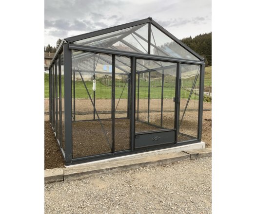 Serre Supra, aluminium, structure avec différentes couleurs, 3.15 x 3.80 m, 12 m²