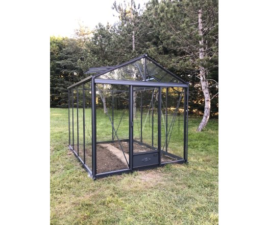 Serre Luxia, aluminium, structure avec différentes couleurs, 2.36 x 3.09 m, 7.29m²