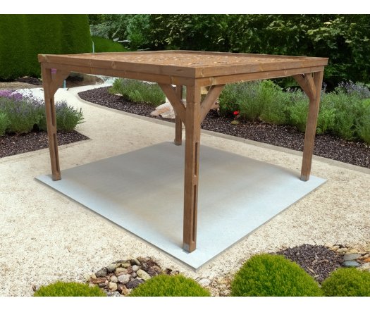 Pergola Thermauvent premium avec vantelles sur le toit, THT, 3.90 x 3.90 m, 15.21m²