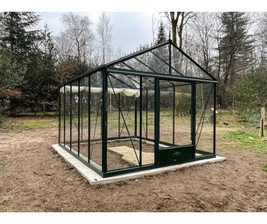 Serre Luxia, aluminium, structure avec différentes couleurs, 3.09 x 3.80 m, 11.80m²