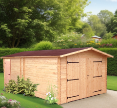 Garage Denis, Douglas Madriers 28mm, 3.50 x 5.40m, 19.00m²