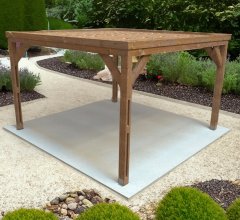 Pergola Thermauvent premium avec vantelles sur le toit, THT, 3.90 x 3.90 m, 15.21m²